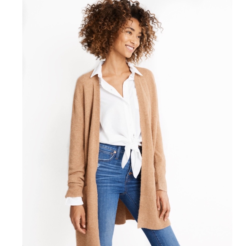Madewell Oversized Knit Open Cardigan Sweater